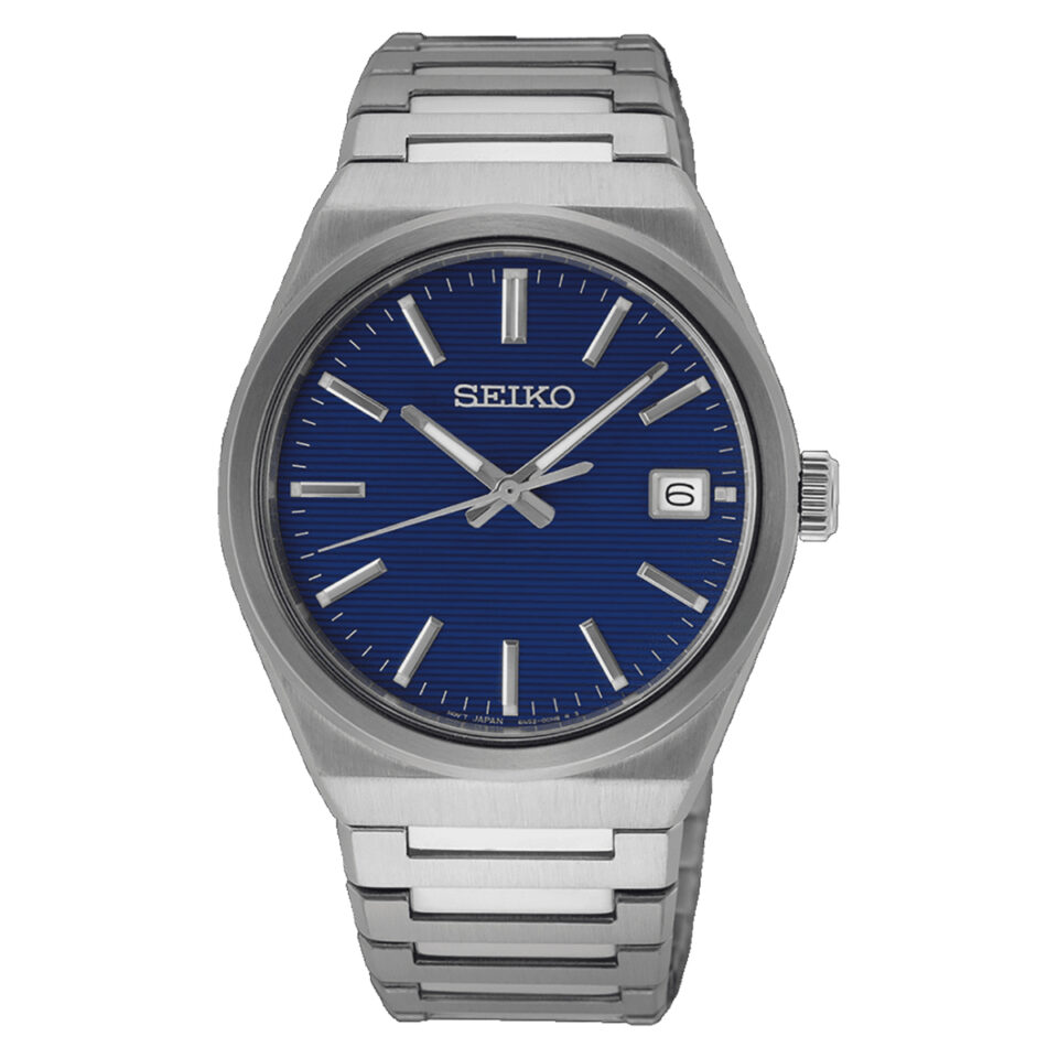 Orologio-Seiko-Classic-1970-Quarzo-Quadrante-Blu-Bracciale-Acciaio-SUR555P1.