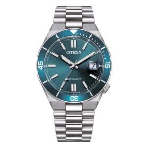 orologio uomo citizen new tsuyosa nj0231-56l quadrante blu verde perolio