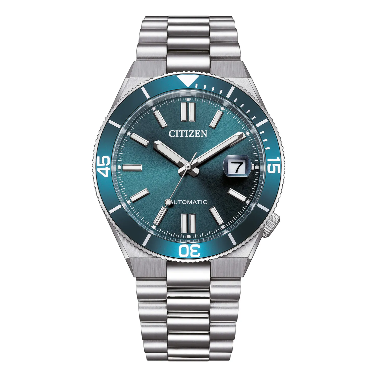 orologio uomo citizen new tsuyosa nj0231-56l quadrante blu verde perolio