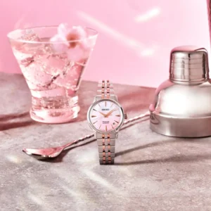 orologio donna rosa seiko presage cocktail sakura aviation SRPM06J1