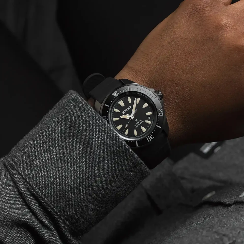 orologio uomo seiko prospex samurai nero cinturino gomma srpl15k1