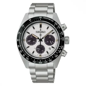 Orologio-uomo Seiko-Prospex-Speedtimer-Crono-Ricarica-Solare-in Acciaio-Quadrante-Panda-Limited-edition-SSC961P1