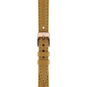 Cinturino in pelle marrone chiaro orologio donna Tissot SRV 30mm oro rosa