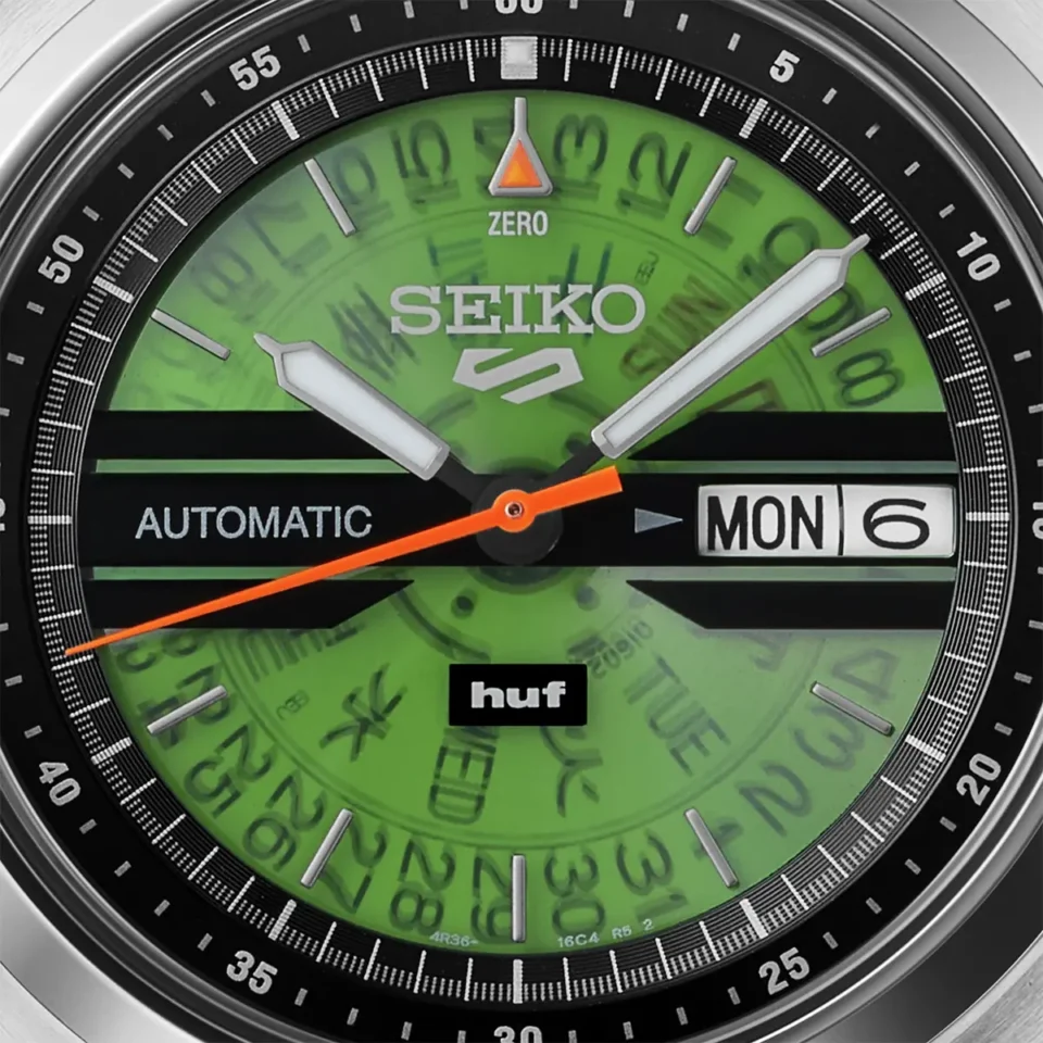 Quadrante Orologio Seiko 5 Huf edizione limitata verde SRPM09K1