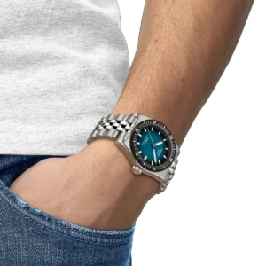 tissot pr516 powermatic 80 38 mm blu indossato