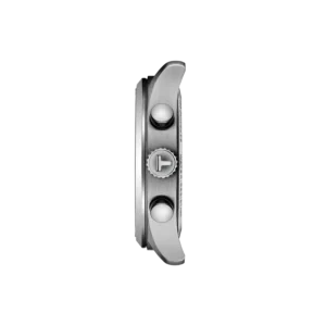 vista laterale Tissot crono L 42mm spessore e corona