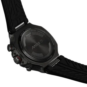 dettaglio orologio tissot moto gp nero e rosso t141.417.37.422.00