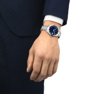 orologio tissot gentleman 38mm blu automatico indossato