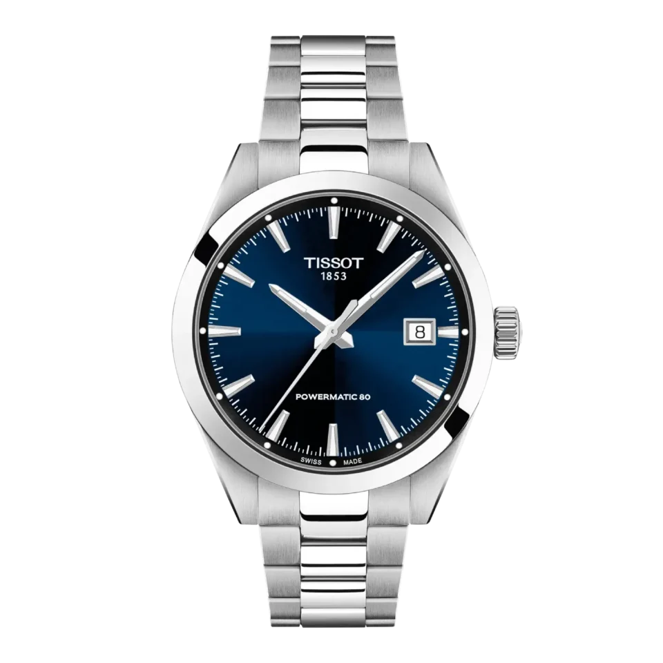 orologio tissot gentleman 38mm blu automatico t165.807.11.041.00