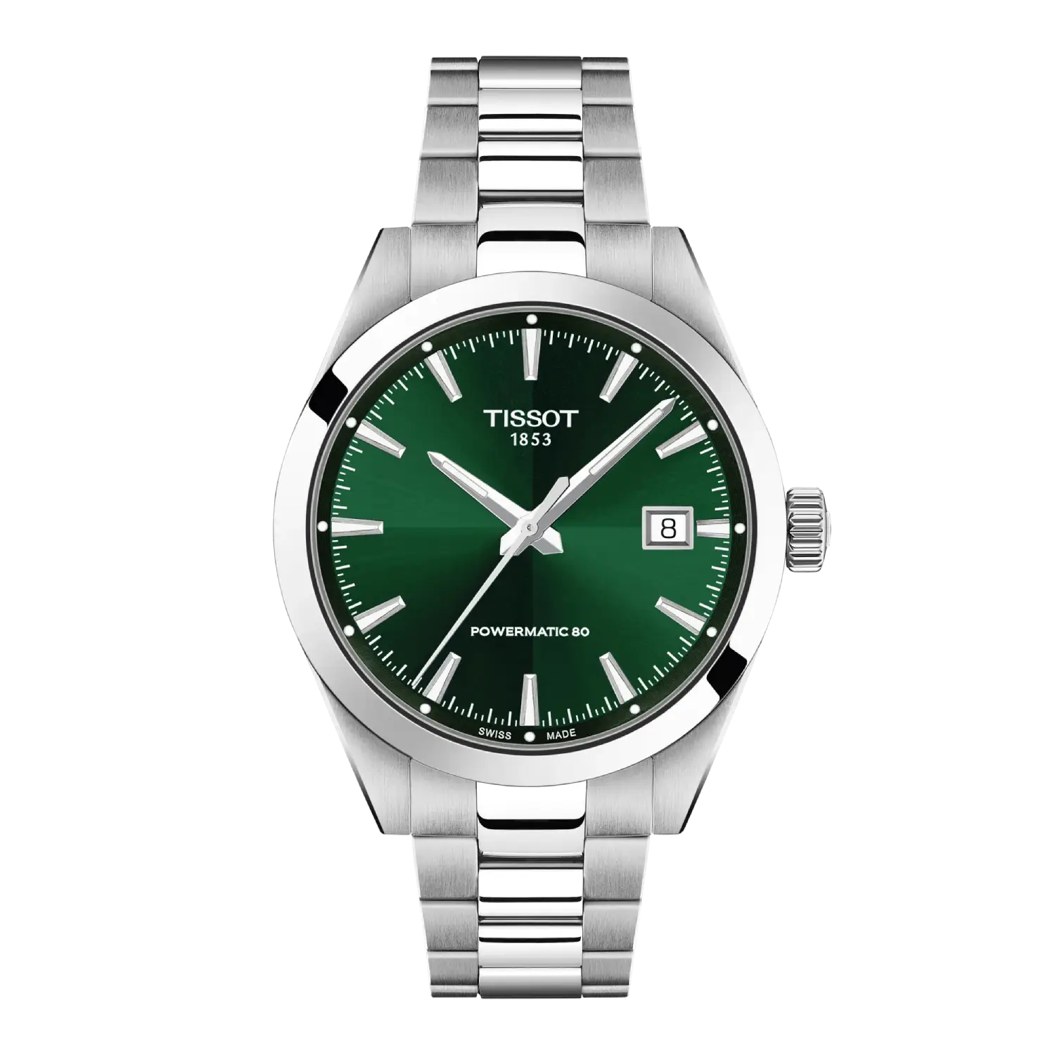 orologio tissot gentleman 38mm verde automatico t165.807.11.091.00