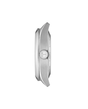 vista laterale spessore e corona orologio tissot gentleman 38mm