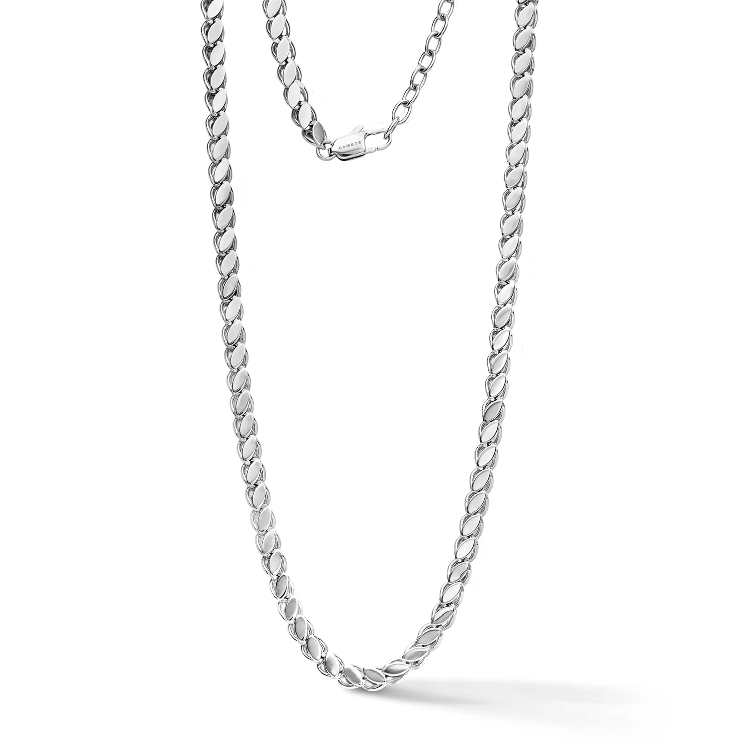 collana uomo acciaio lucido comete gioielli UGL782