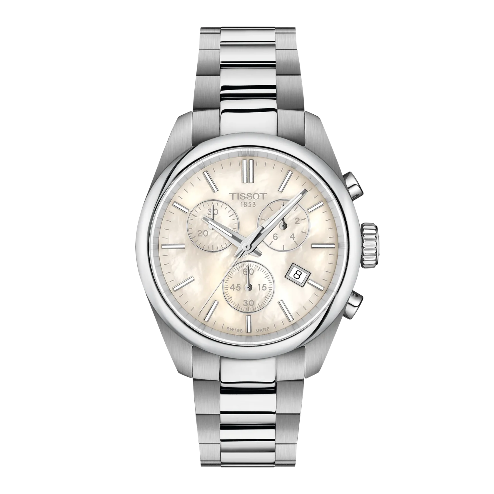 orologio tissot pr100 crono 36 mm madreperla bianca t150.217.11.111.00