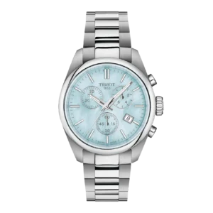 orologio tissot pr100 crono 36 mm madreperla azzurra t150.217.11.131.00