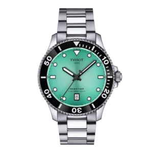 orologio uomo ragazzo tissot seastar 1000 quarzo 40 mm quadrante turchese t120.410.11.091.00
