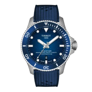 orologio uomo automatico tissot seastar 2000 professional 44mm blu t1209071704100